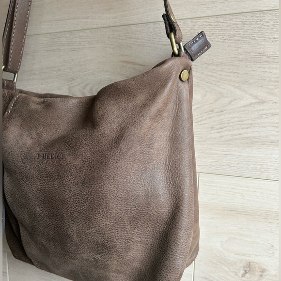 I Medici Brown Italian Leather Messenger Bag - Picture 4 of 8